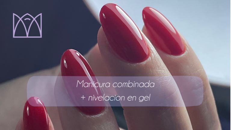 Nivelación en gel y manicura combinada